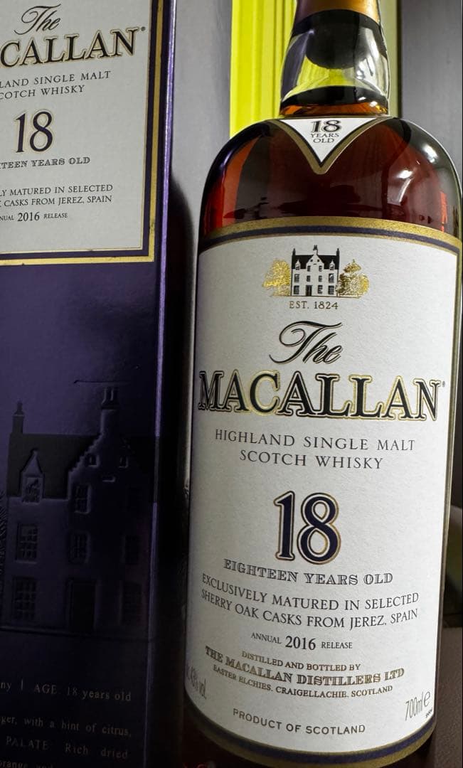 ウイスキー The Macallan 18 Years Old 2016 Release