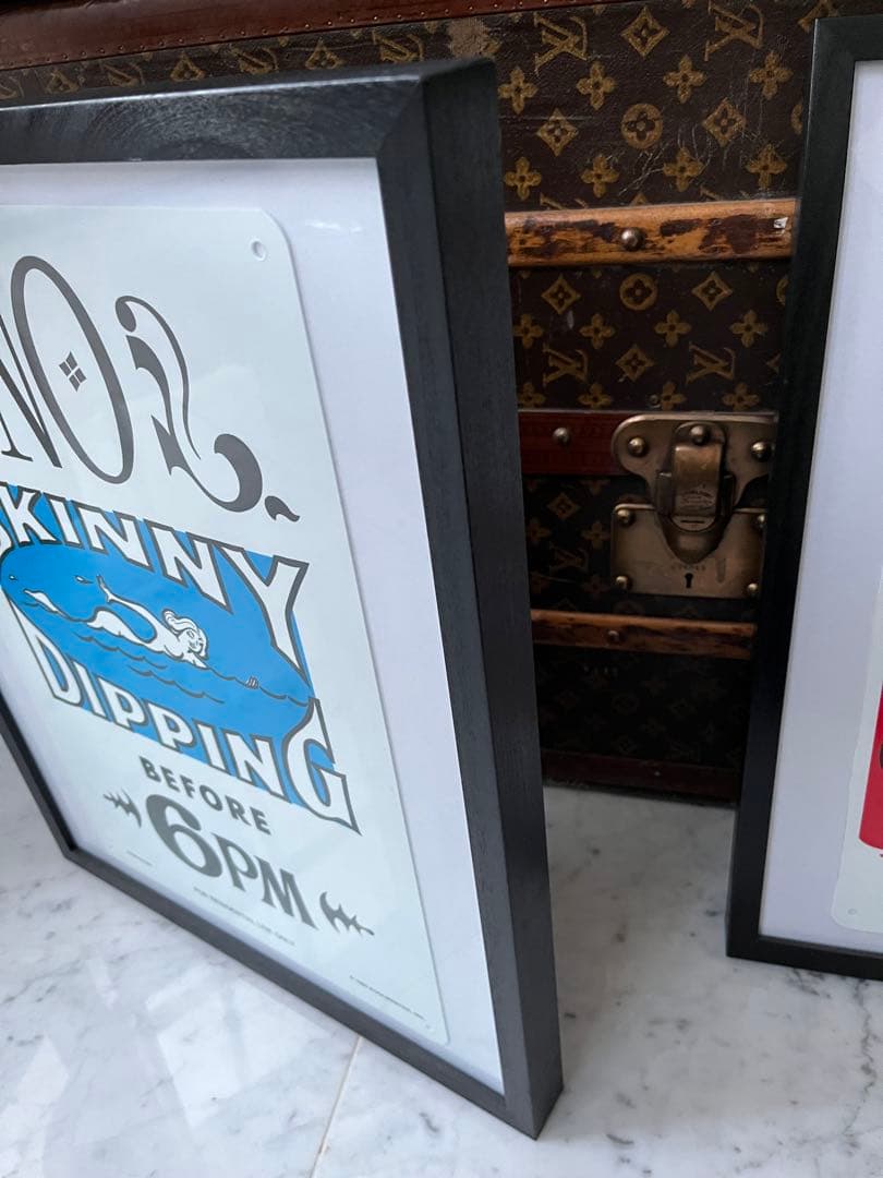 【ビンテージ】デッドストック1995年製 アメリカ プール サイン額装2枚セット