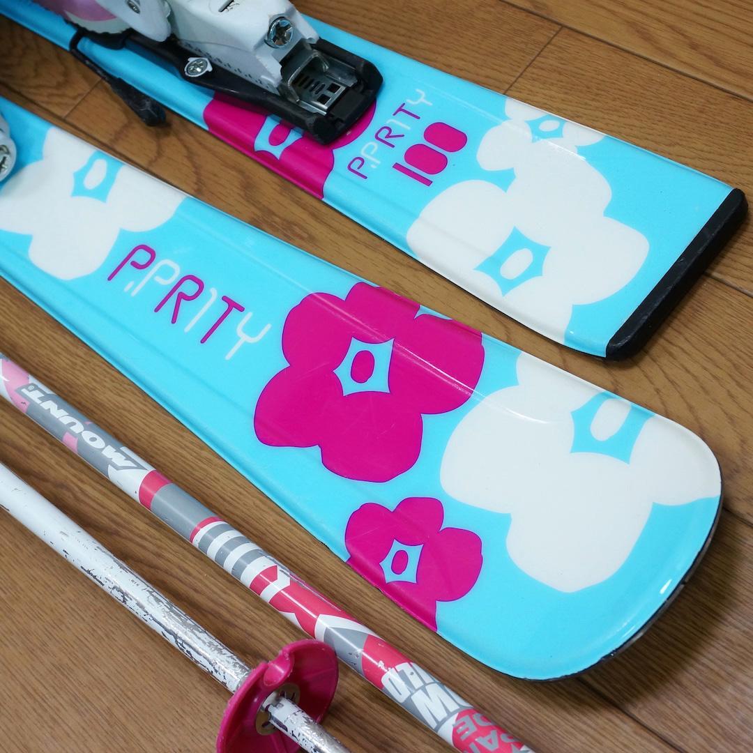 メンテ済 100cm 靴18cm P.PRITY スキーセット