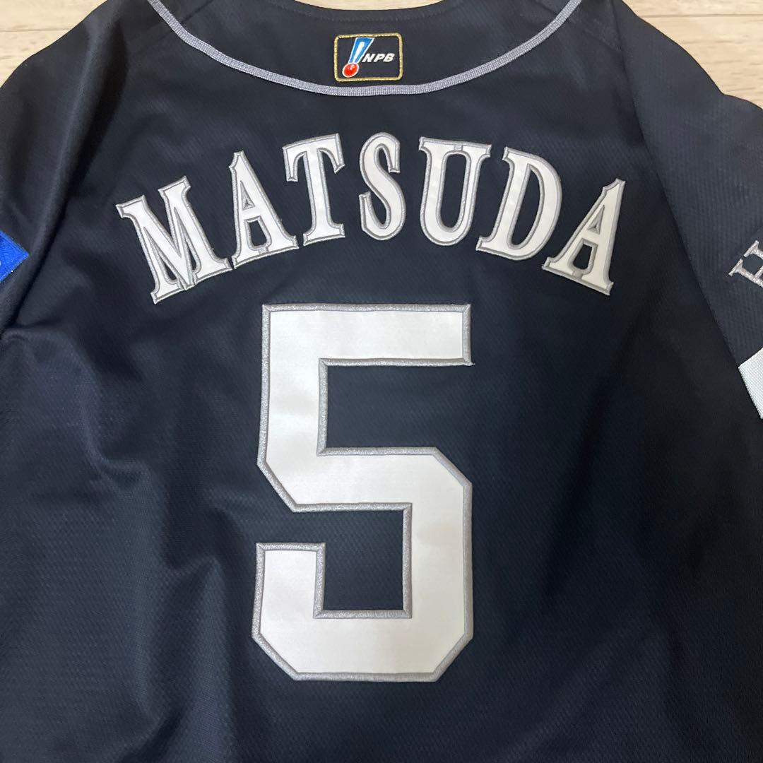 福岡ソフトバンクホークス　松田　ビジターユニフォーム　実使用