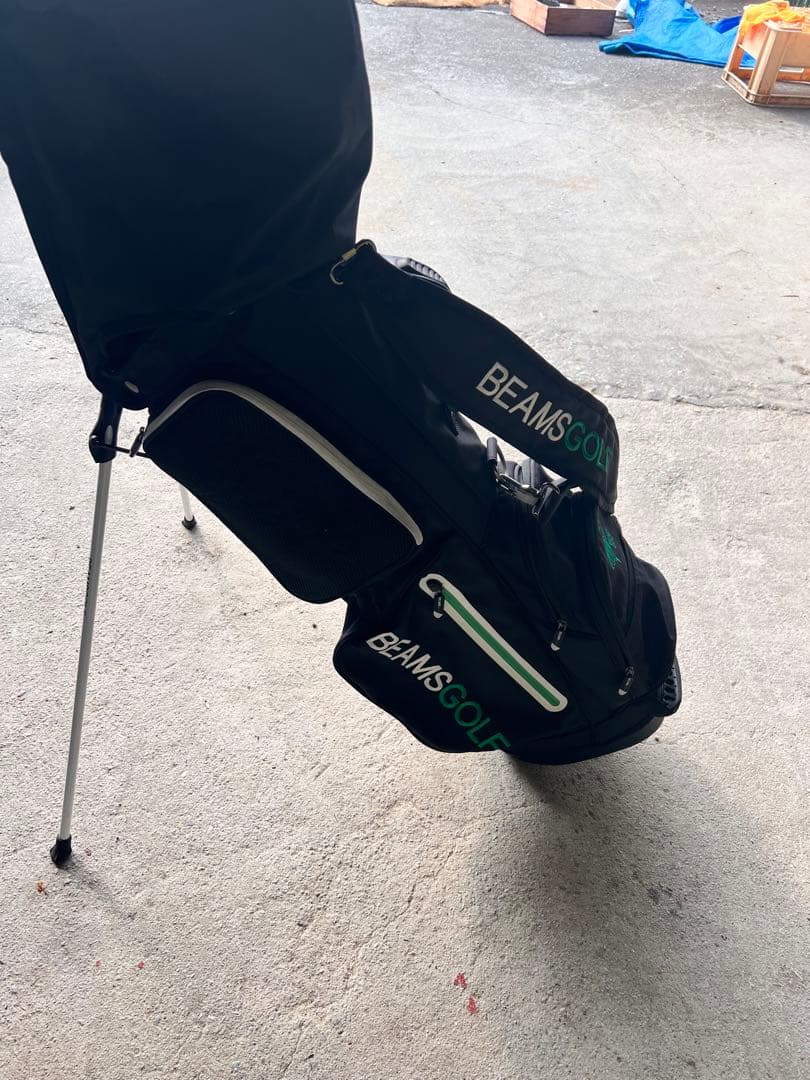 BEAMS GOLF キャディバッグ ブラック スタンドタイプ