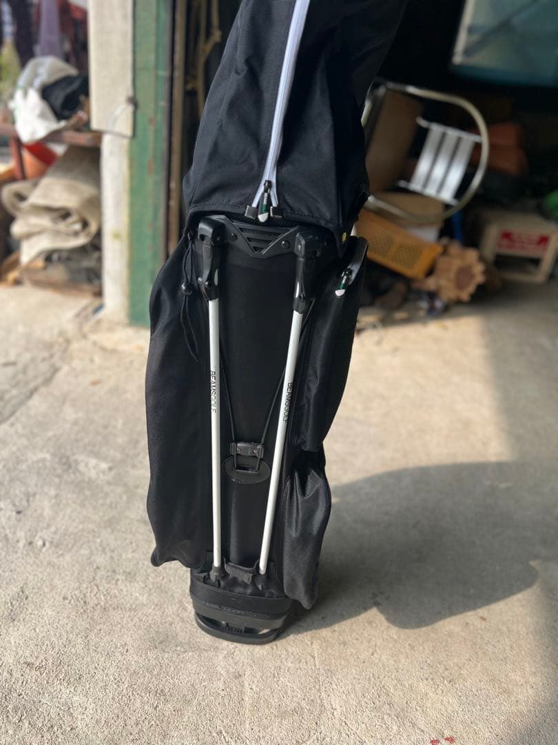 BEAMS GOLF キャディバッグ ブラック スタンドタイプ