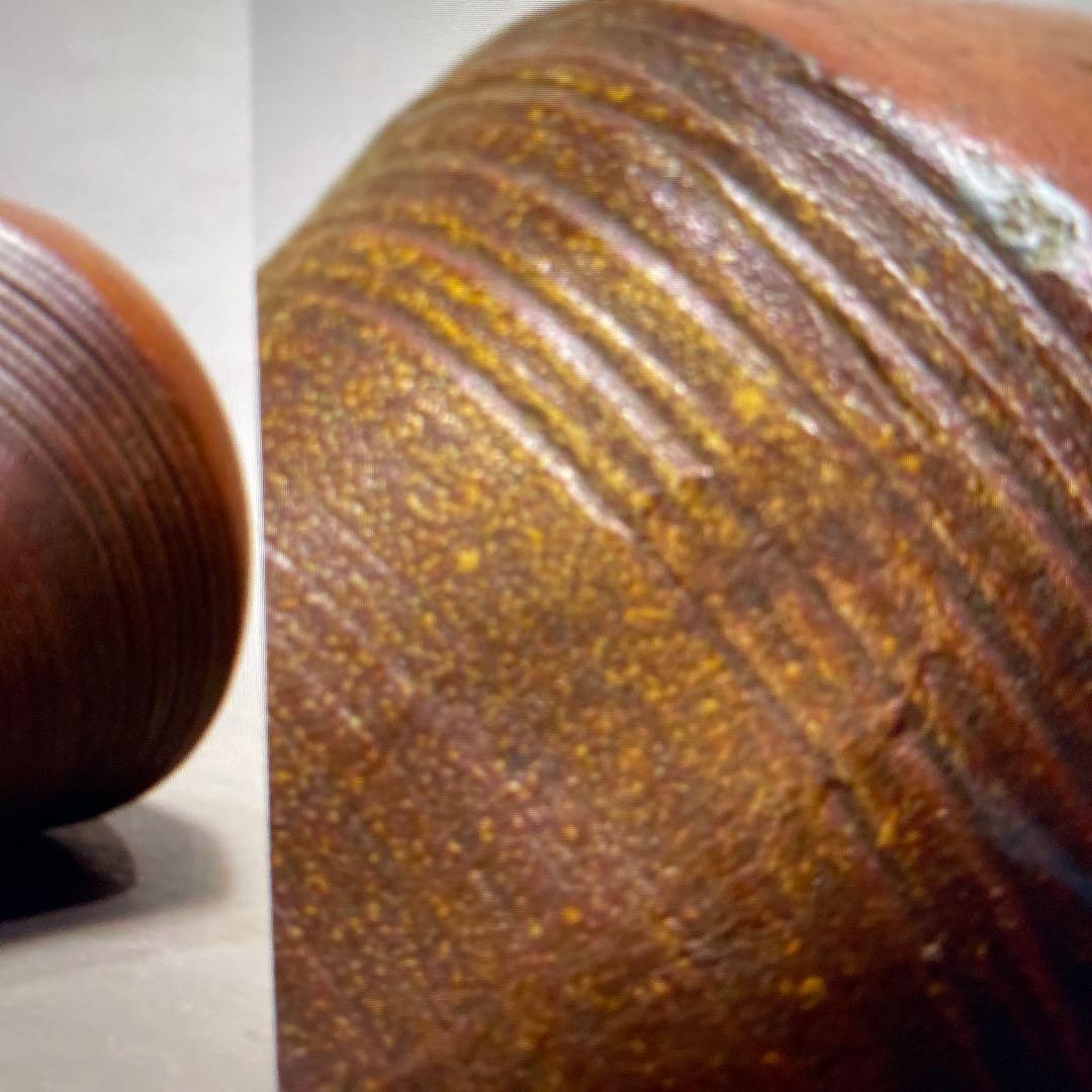 江戸期　古備前布袋花入茶道具時代骨董品整理品