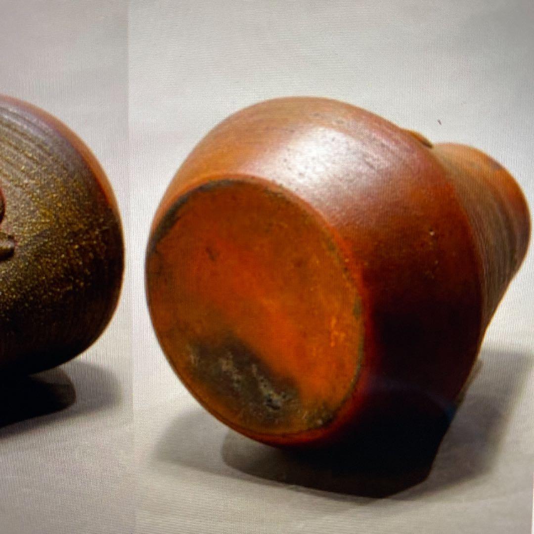 江戸期　古備前布袋花入茶道具時代骨董品整理品