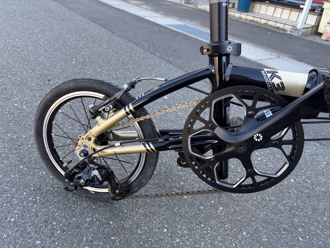 送料込み　ダホン　14インチ　3速　折りたたみ自転車　k3