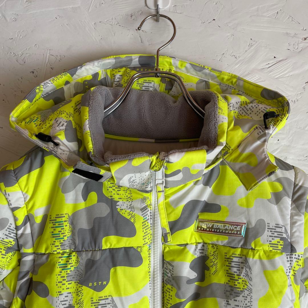 ゴルフウェア【newbalance】4WAY中綿フルジップブルゾン　迷彩柄　2