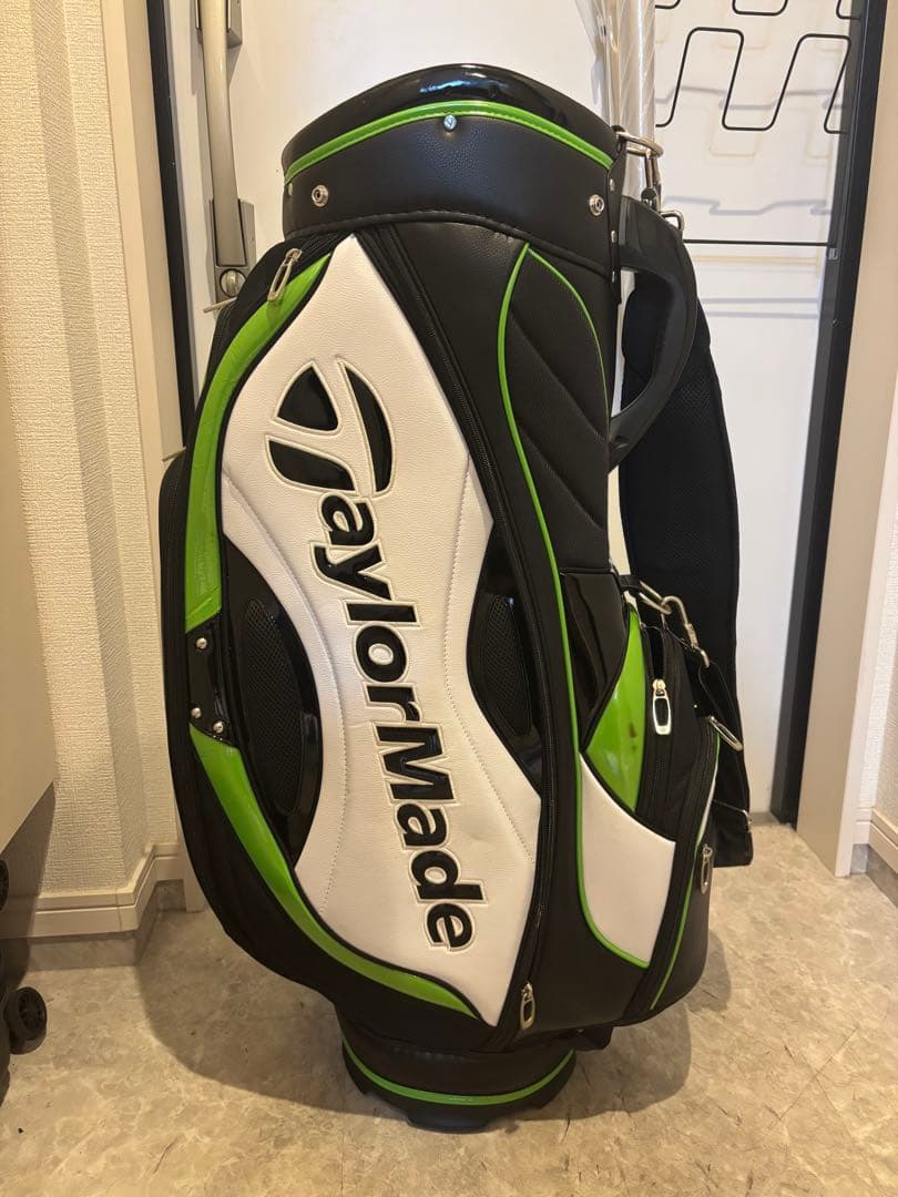 TaylorMade キャディバッグ ブラック/ホワイト/グリーン
