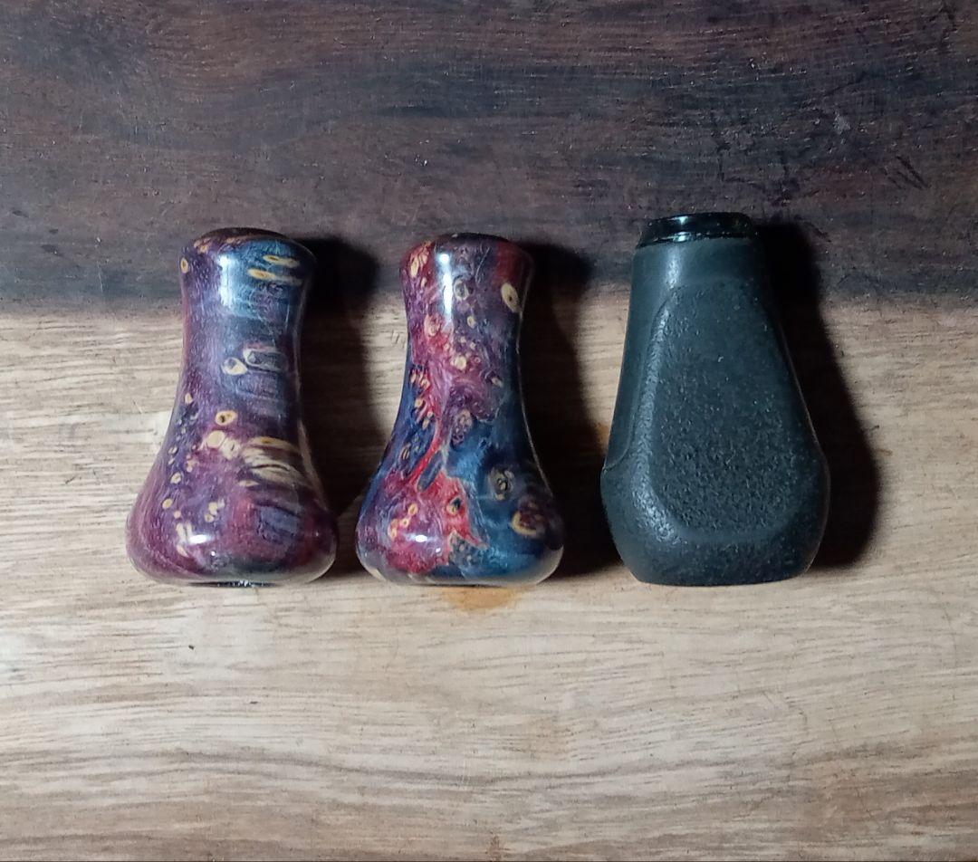 スタビライズドウッド　リールノブ　ハンドルノブ　シマノ　ダイワ　ベイト　ダブル