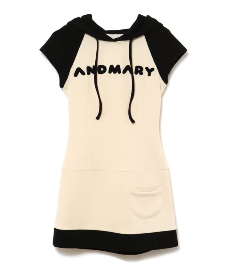レディースウェア andmary Mary logo mini dress