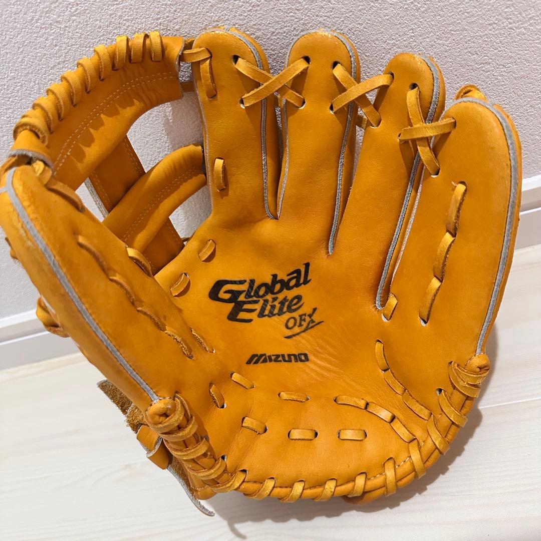 【極美品】　ミズノ　軟式用グローブ　グローバルエリート　内野手用　少年野球