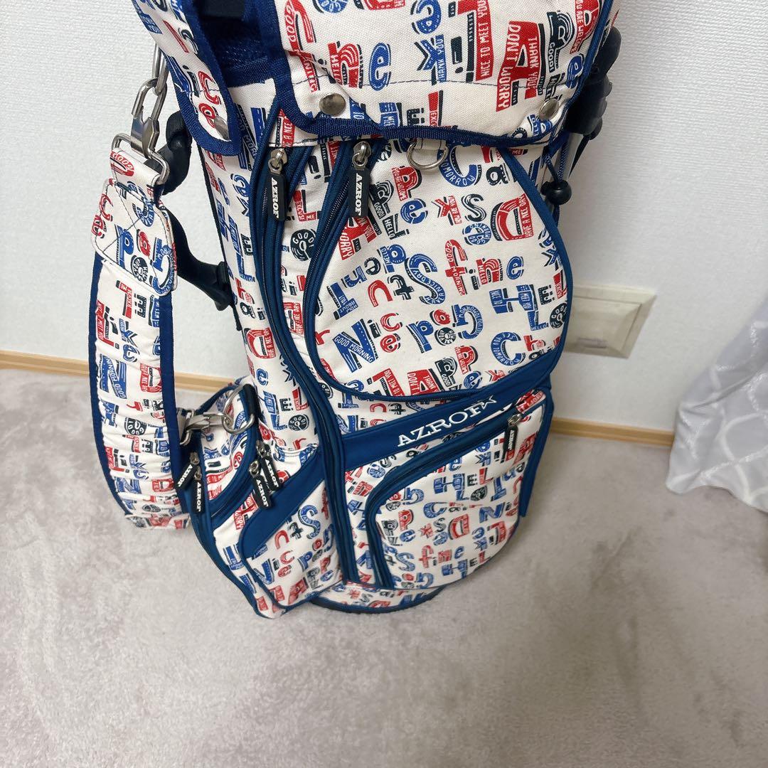 【美品】AZROF アズロフ 9型 スタンドキャディバッグ