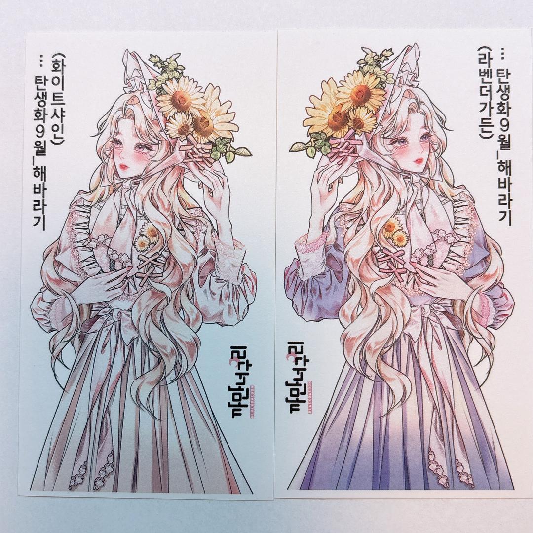 A2.人物ステッカー　韓国作家　黒いたぬき様　セット売り　ラスト１