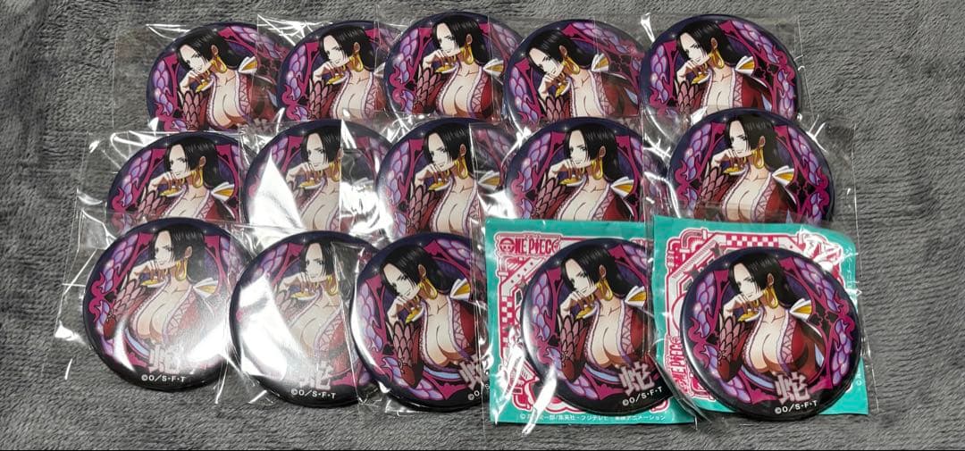 ONEPIECE 輩缶バッジ 25弾 EGGHEAD ボア・ハンコック 15点