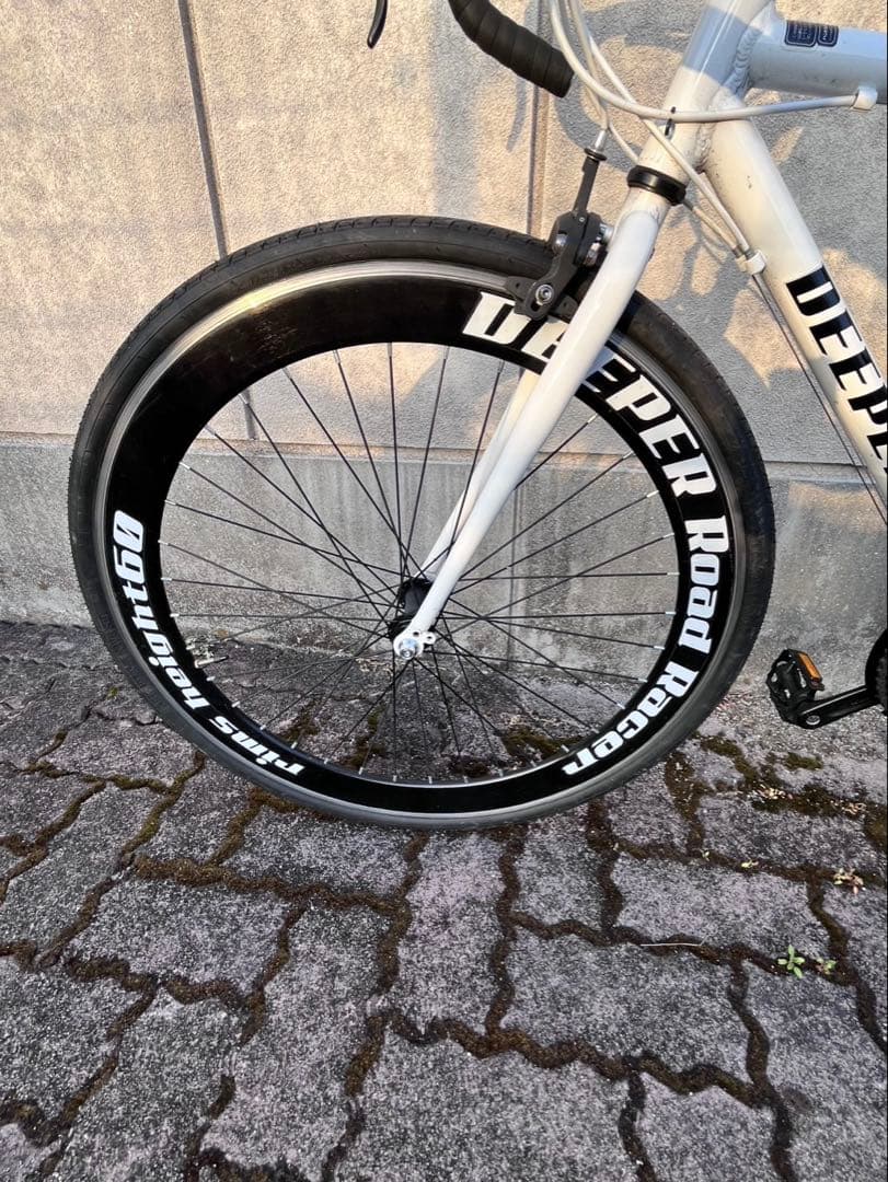 DEEPER ロードバイク ホワイト 60mmホイール