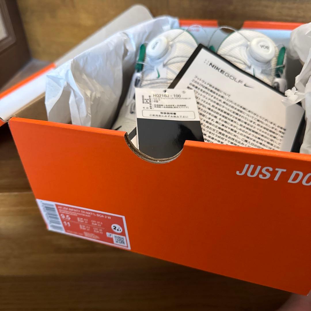 Nike ゴルフシューズ ホワイト/グリーン