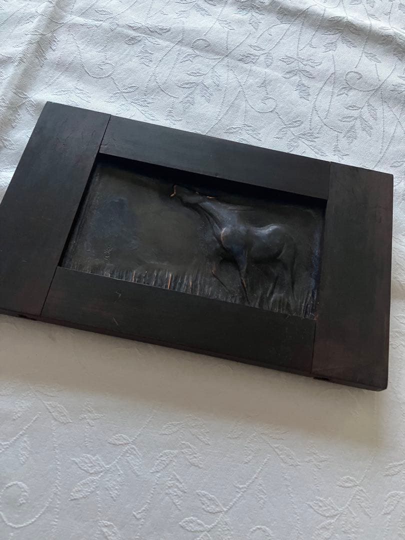 ヴィンテージ ❤️希少 亀倉康之 銅板 レリーフ 馬