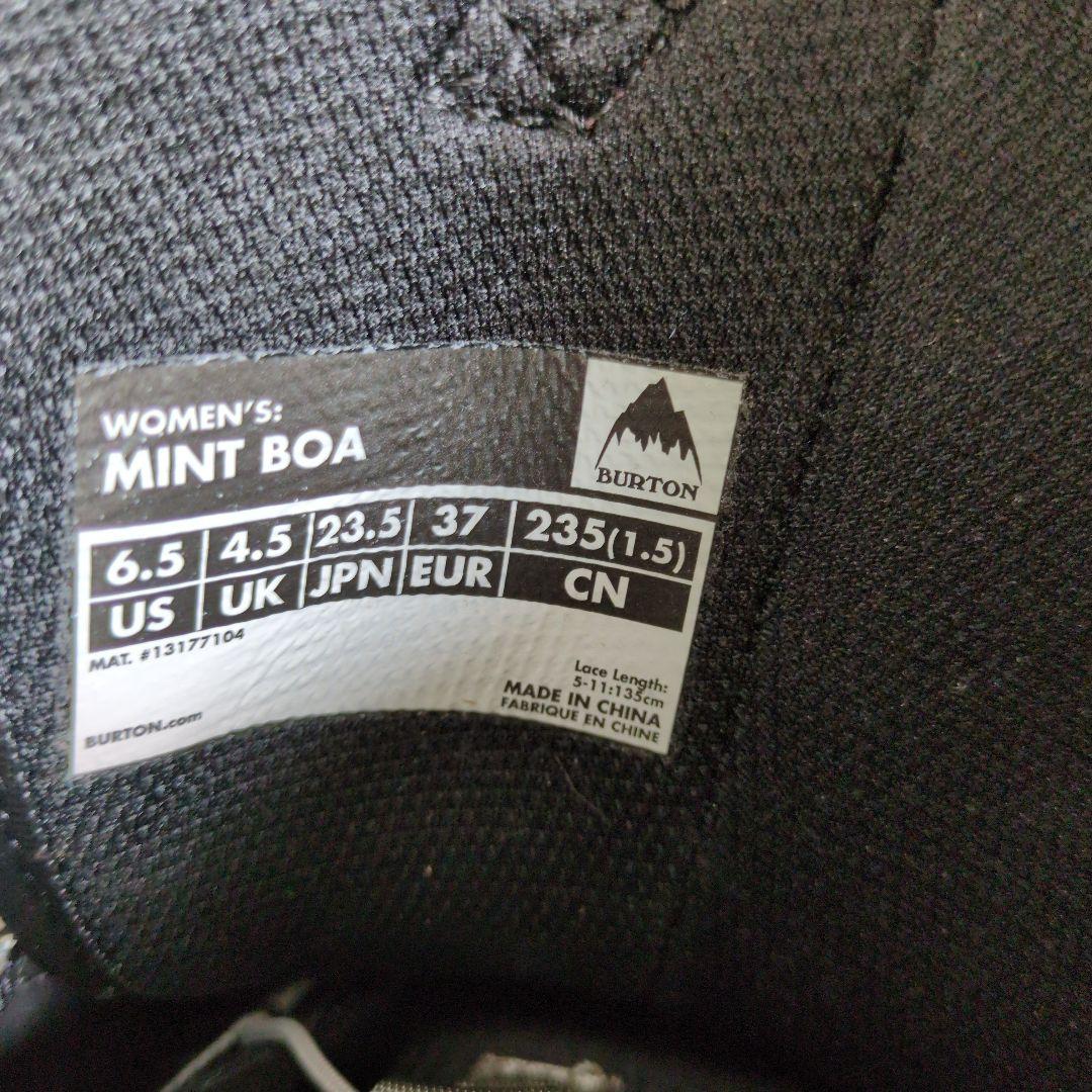 BURTON MINT BOA スノーボード ブーツ　ブラック 23.5