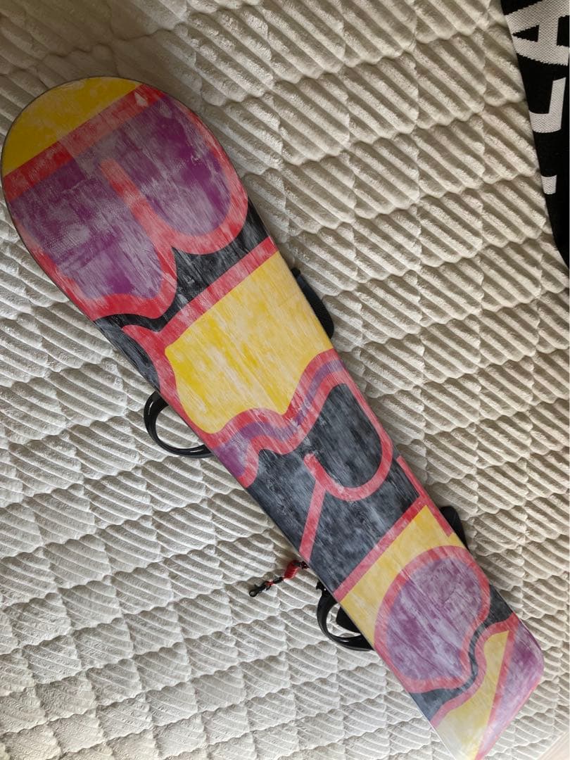 《送料無料》 BURTON バートン　スノーボード板、ビンディング、カバー付き