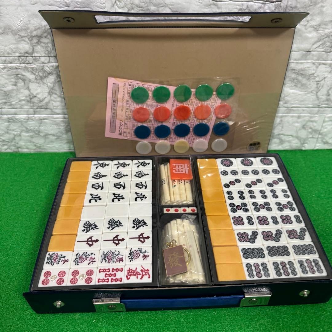 美品　レア キングバード　高級麻雀 ダイヤ牌　5ピン　赤牌　背黄　昭和レトロ