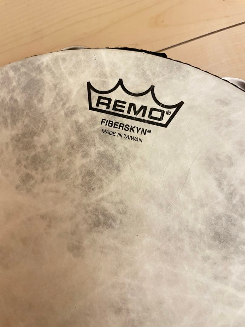REMO レモ タンバリン 25cm Fiberskyn 木製 ダブルジングル赤