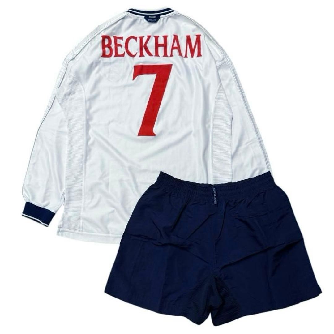 アンブロ ベッカム ユニフォーム 上下 セットアップ フロッキープリント 長袖