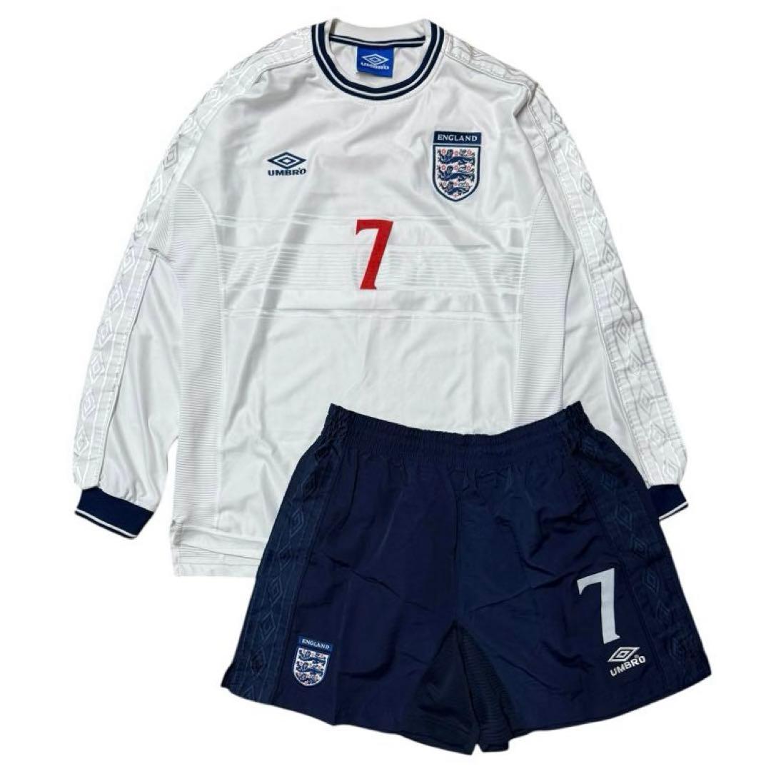 アンブロ ベッカム ユニフォーム 上下 セットアップ フロッキープリント 長袖