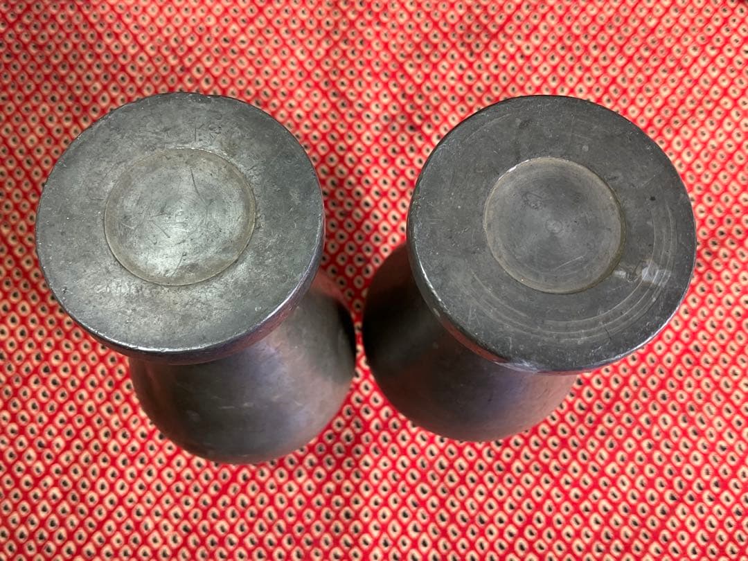 錫などの徳利・酒燗器・一輪挿し　まとめて5点