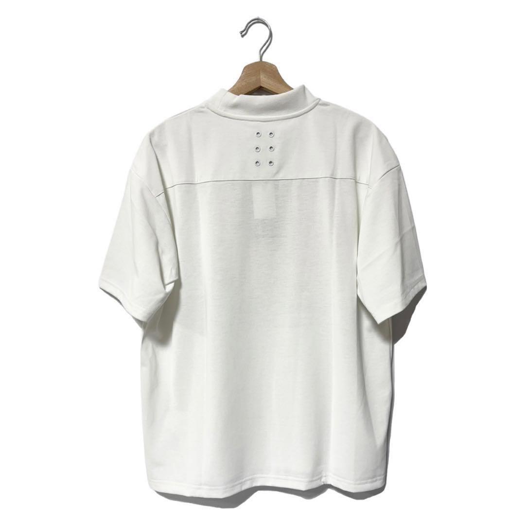 ラッセルノ ゴルフ グラフィック プリント S/S モックネック ホワイト L