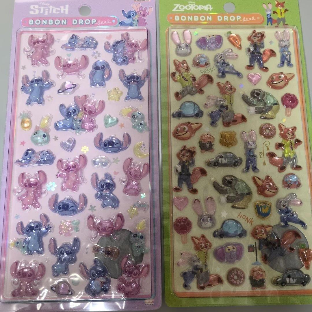 【正規品】ディズニー　通常サイズ　ボンボンドロップシール　6枚セット