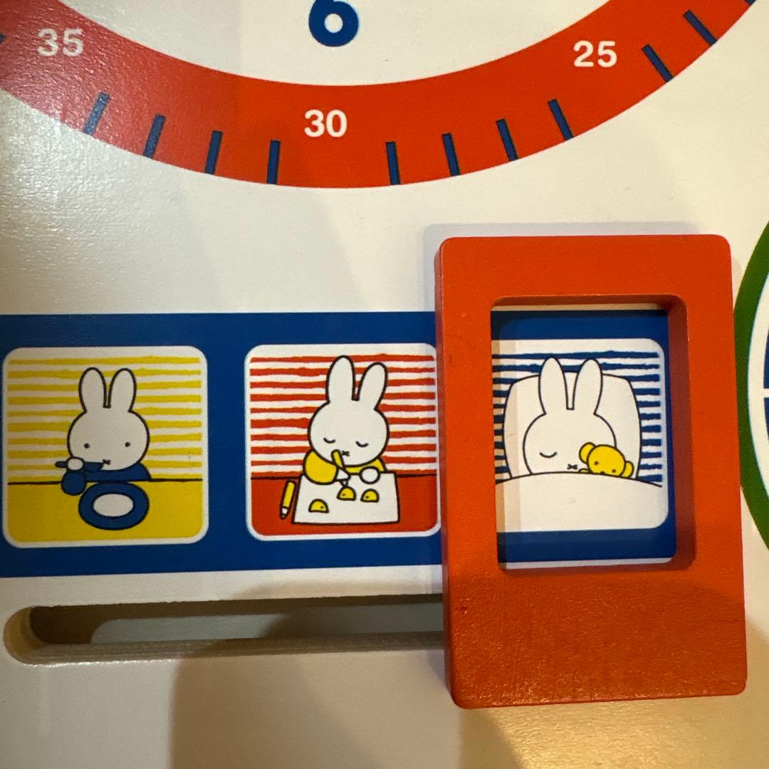 知育時計　知育カレンダー　ミッフィー Nijntje木製 オランダ