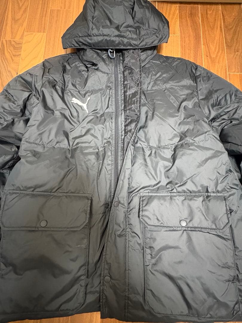 【新品】 PUMA ベンチコート サッカー L 収納袋付き