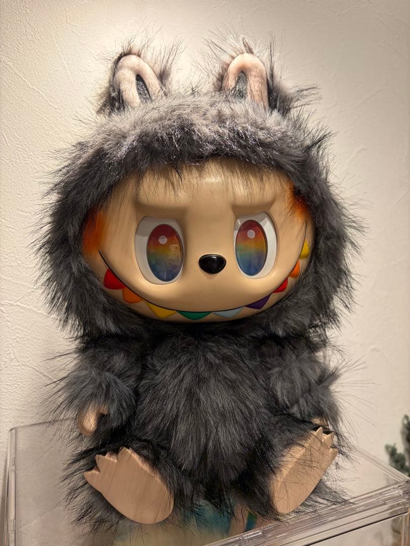 黒 ジモモ BIGサイズ ぬいぐるみ レア labubu ZIMOMO ラブブ