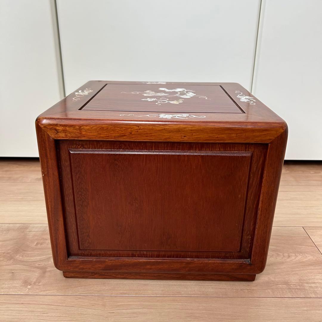 【週末◇10%お値下げ中】昭和レトロ 螺鈿細工 和箪笥 2段小物入れ 葡萄文様