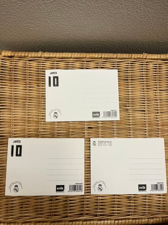 レアル・マドリード　ポストカード　３枚