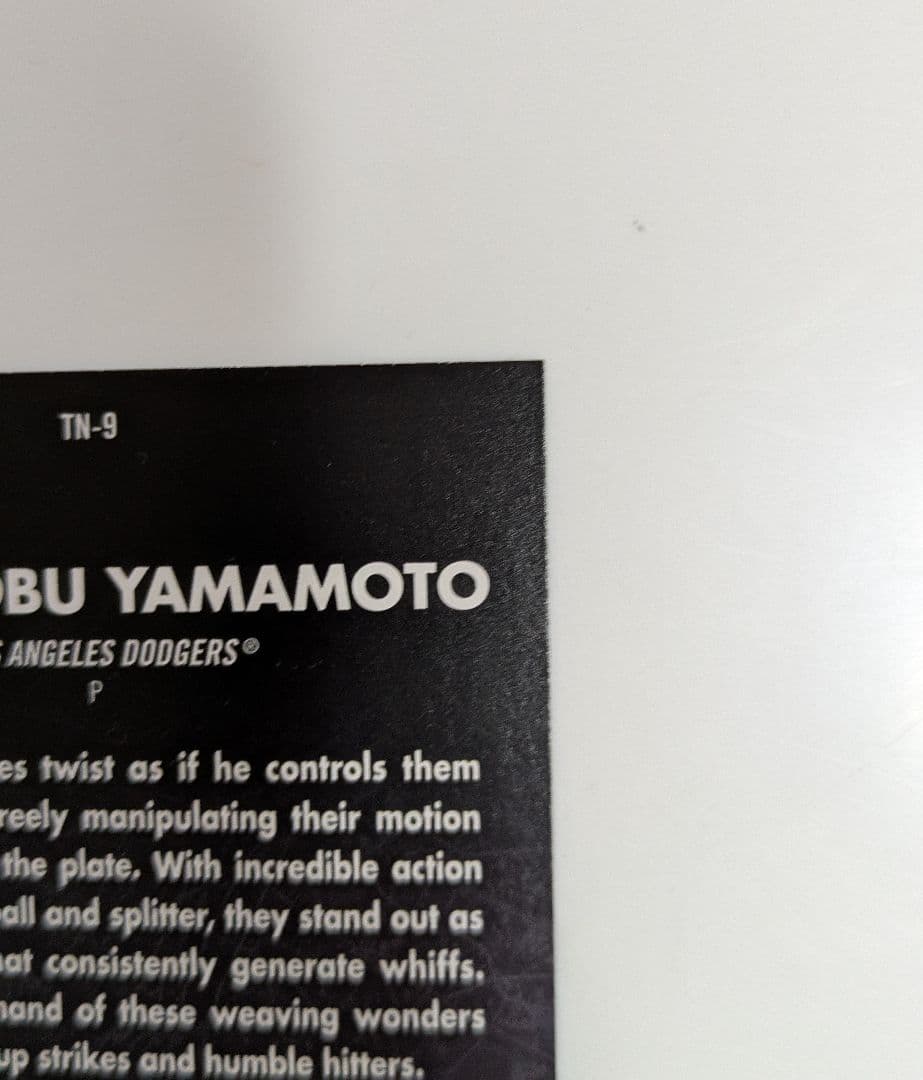 山本由伸【tops2025東京シリーズTN-9レアリティカード】