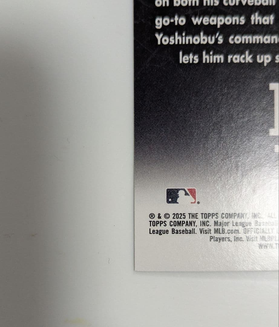 山本由伸【tops2025東京シリーズTN-9レアリティカード】