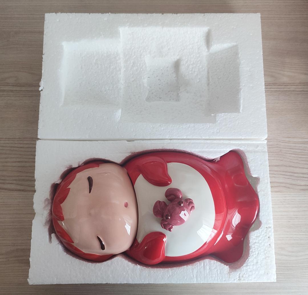 【未使用】 崖の上のポニョ　キャンディーポット　蓋付き菓子入れ　ジャー　ジブリ