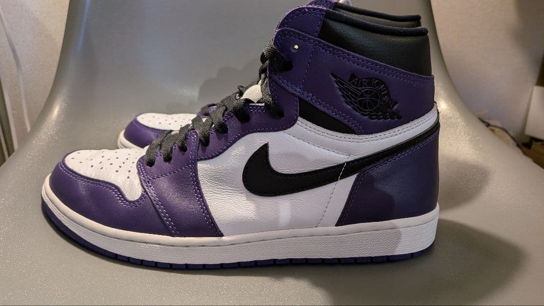 シューズ(男性用) NIKE AIR JORDAN 1 HIGH OG COURT PURPLE
