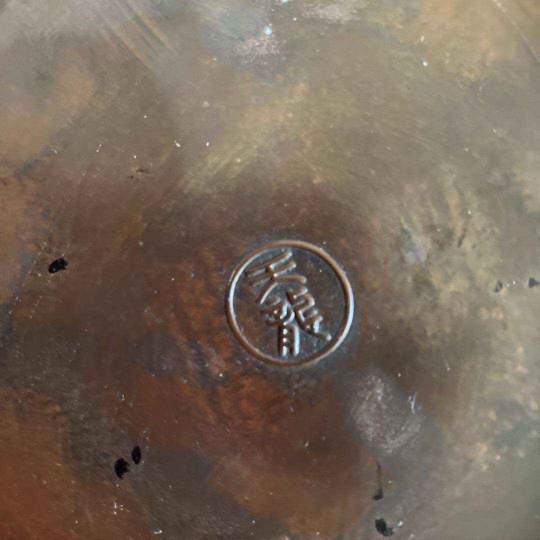 高岡銅器　鋳銅花瓶　銅製花瓶　花器　龍泉堂　天龍　耳付花瓶　骨董品