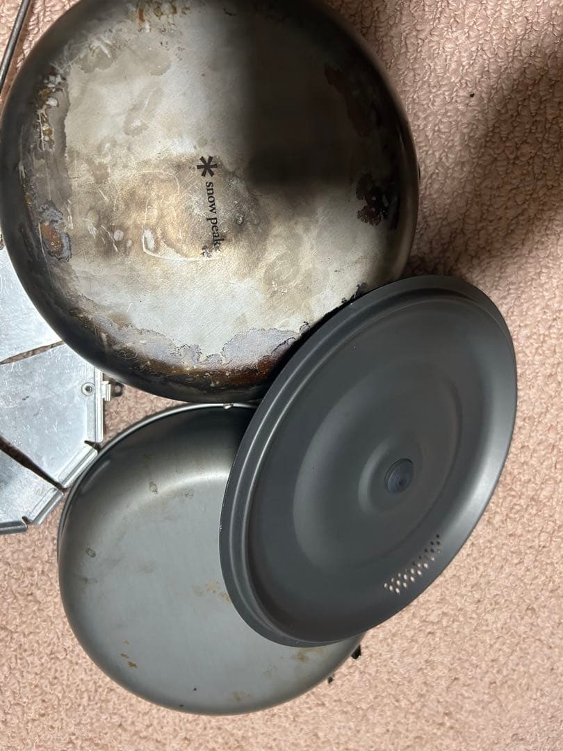 スノーピーククッカー、バーナーセット 収納袋 レザーとってカバー(ゆるキャン)