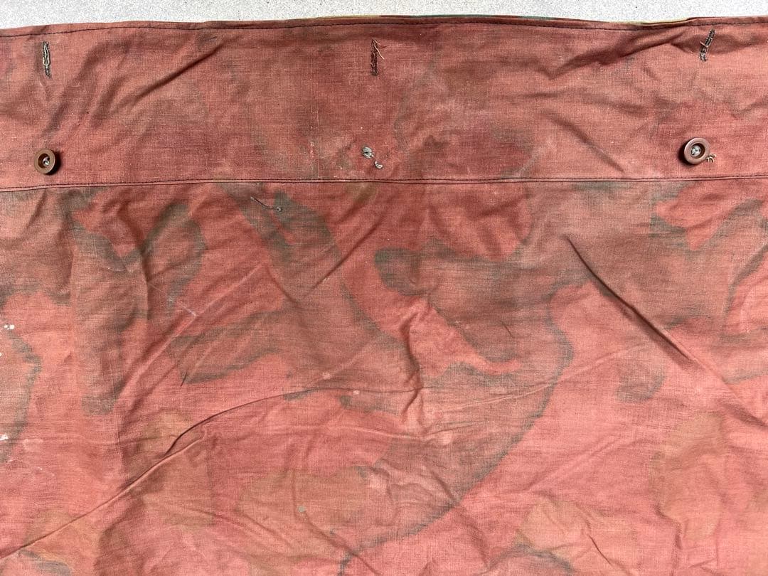 ②1950年 デッドストック イタリア軍幕 タープ テント サンマルコ迷彩 実物