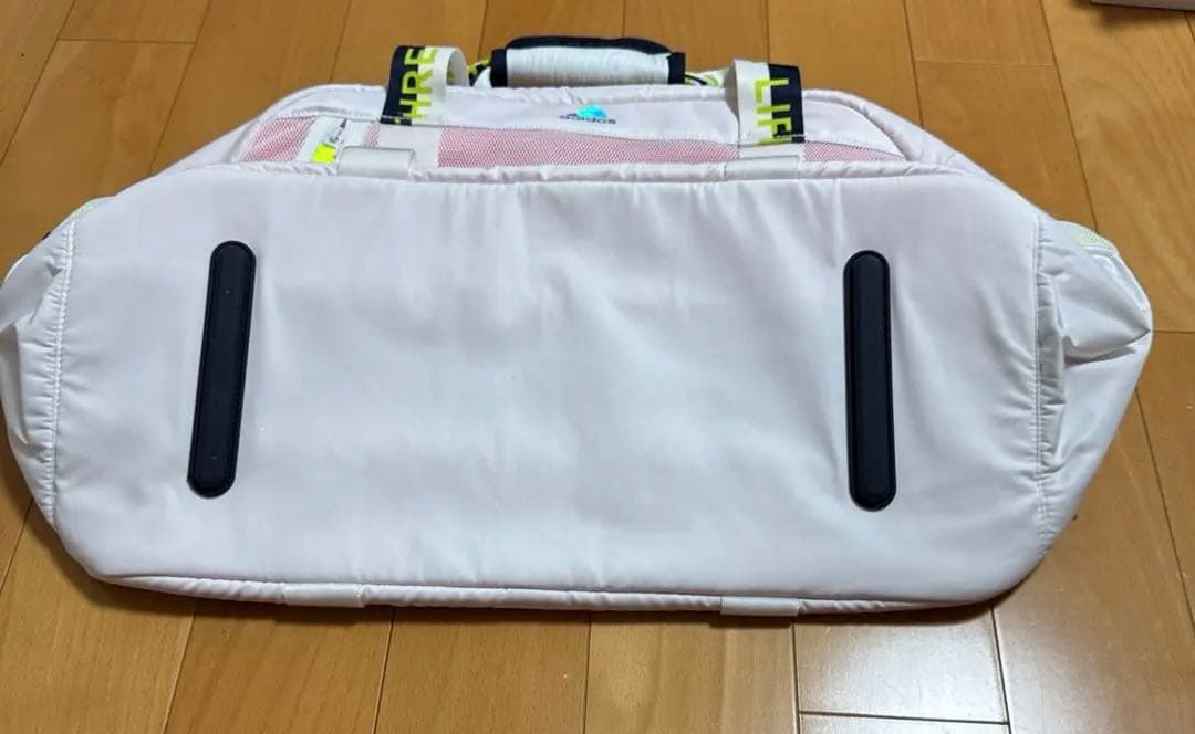 アディダスゴルフレディースボストンバッグ ホワイトピンク