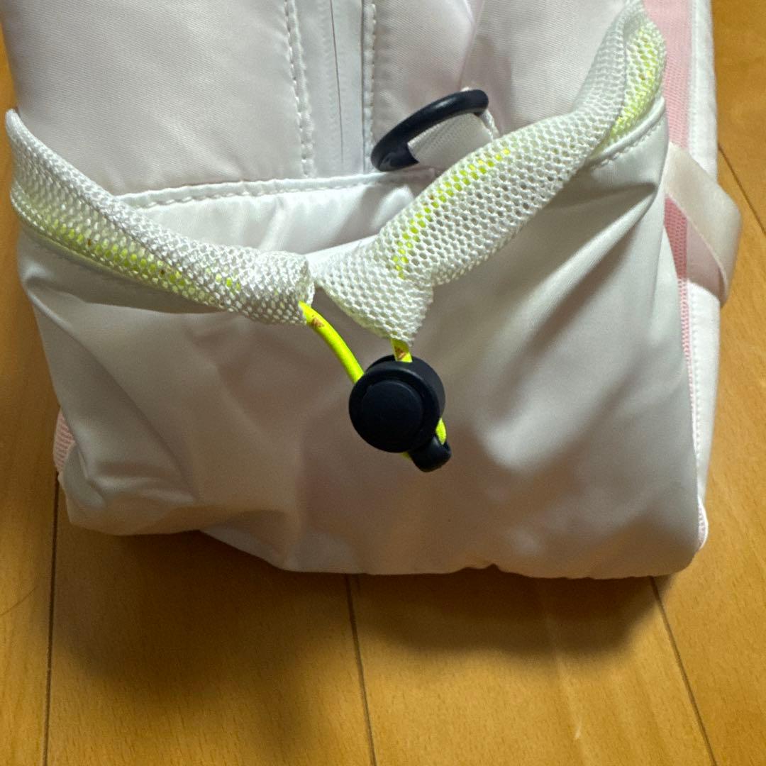 アディダスゴルフレディースボストンバッグ ホワイトピンク