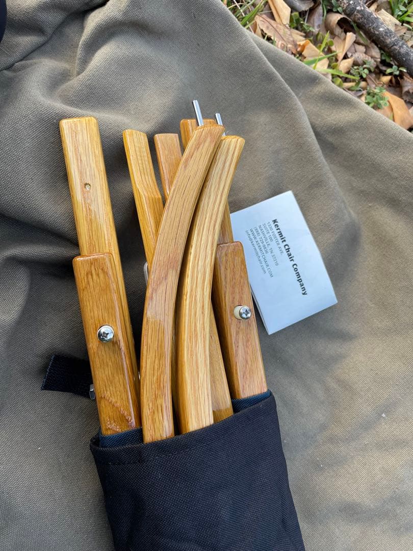 【未使用】カーミットチェア スタンダードオーク　ネイビー刻印なし　おまけ付き