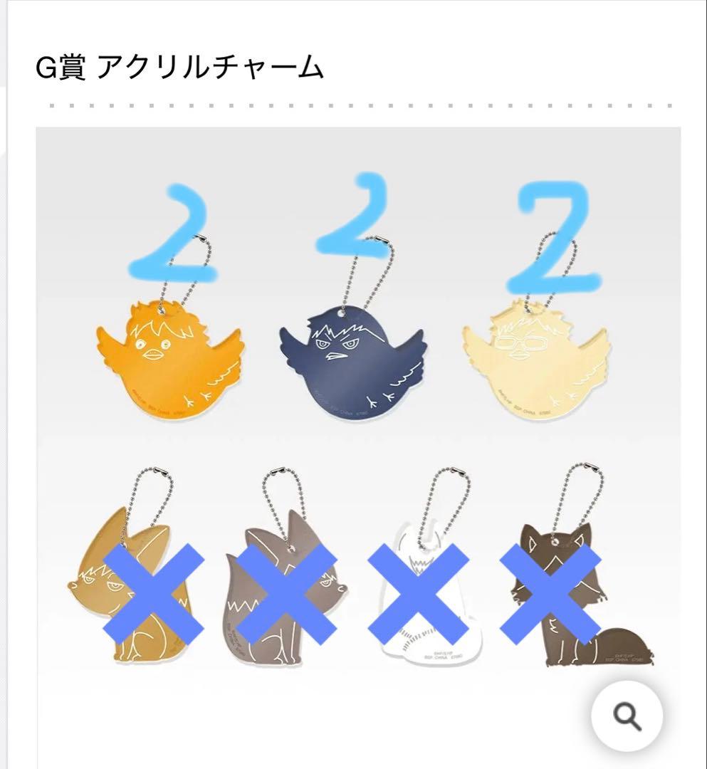 一番くじ ハイキュー‼ -最強の挑戦者- 下位賞 バラ売り可 値段要相談