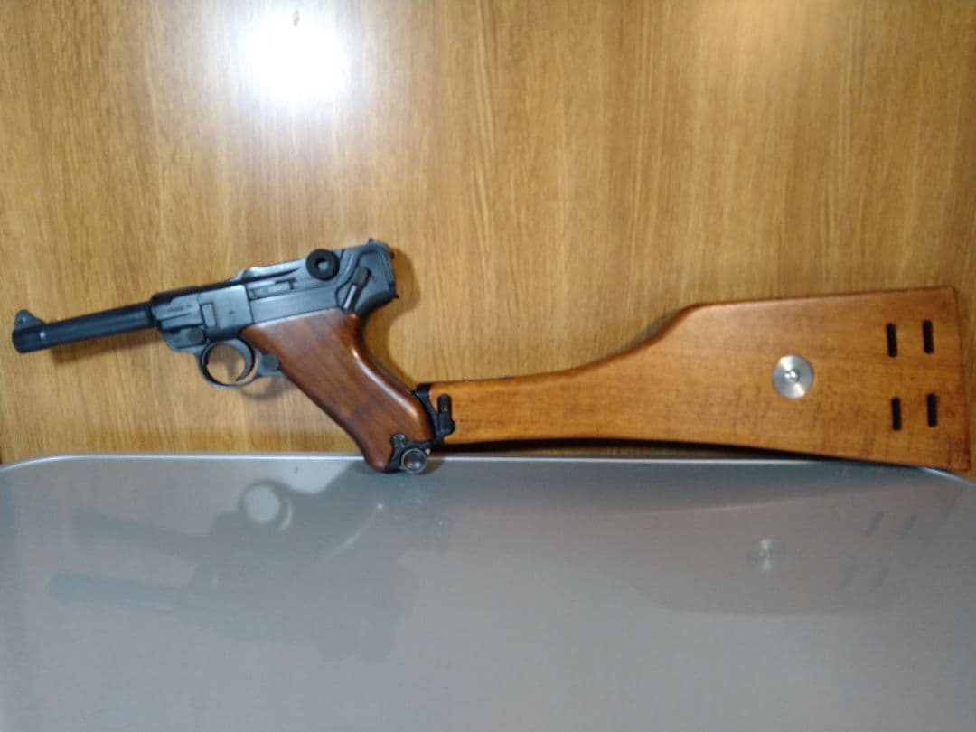 希少美品！タナカワークス ルガーP08 ショートタイプ リアルウッドストック！
