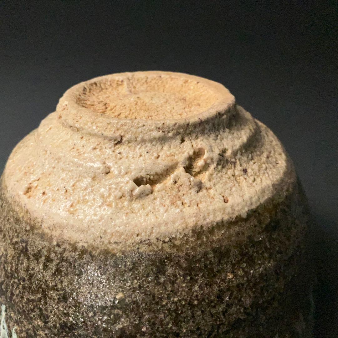 【抹茶碗】西岡小十　朝鮮唐津抹茶碗　共箱　茶道具　金直し　R1266ダN3