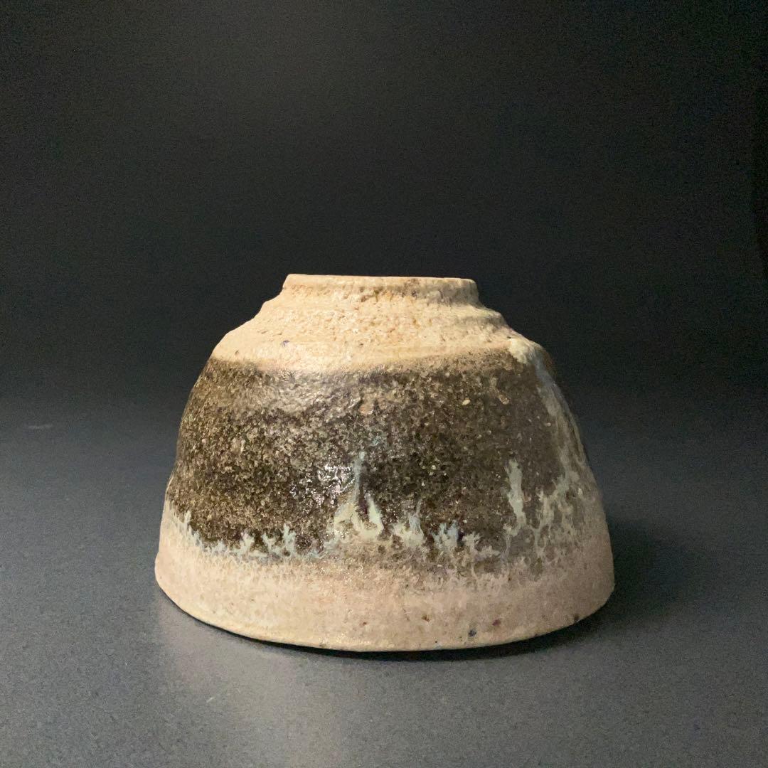 【抹茶碗】西岡小十　朝鮮唐津抹茶碗　共箱　茶道具　金直し　R1266ダN3