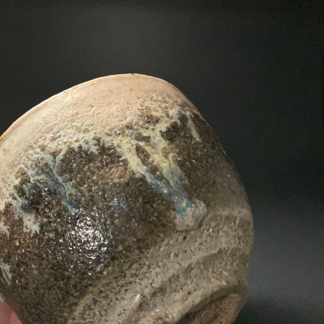 【抹茶碗】西岡小十　朝鮮唐津抹茶碗　共箱　茶道具　金直し　R1266ダN3