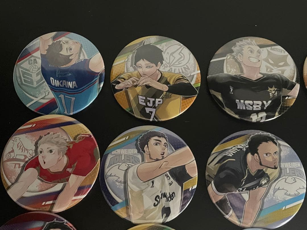 ハイキュー Vリーグ 原画 缶バッジ コンプリート 全種類